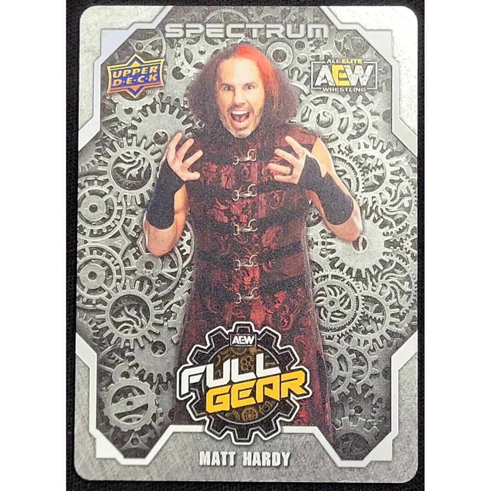 2021 UPPER DECK AEW SPECTRUM MATT HARDY FULL GEAR SP METAL CARD SP